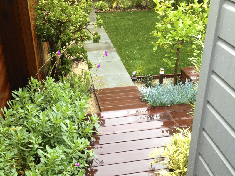 entry ramp into garden