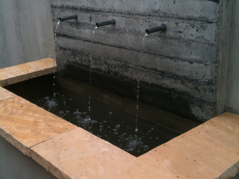 concrete fountain